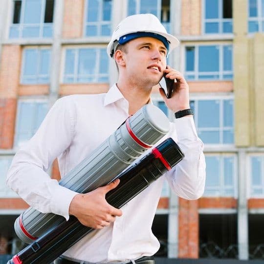 Человек работает