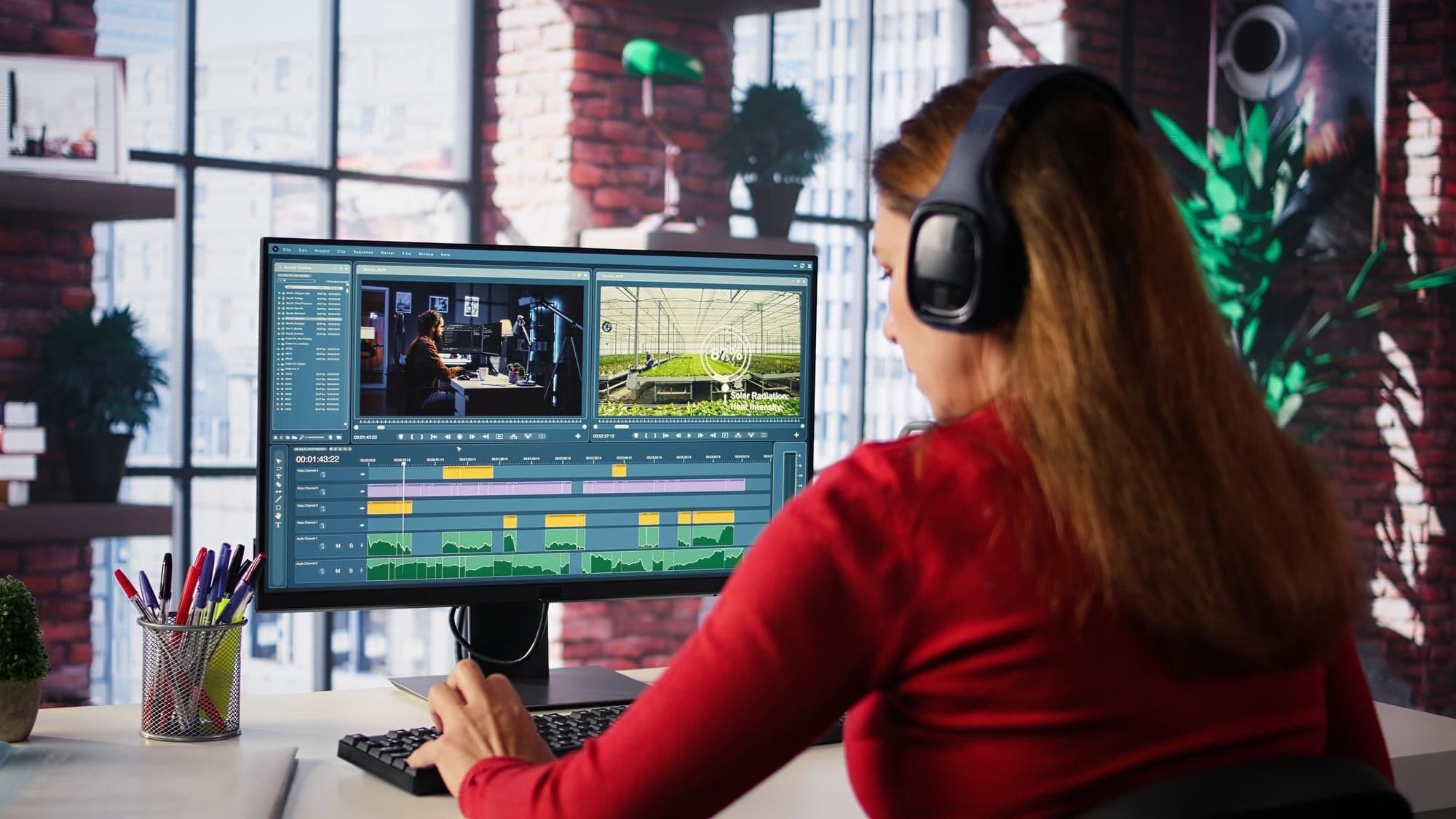 Человек работает